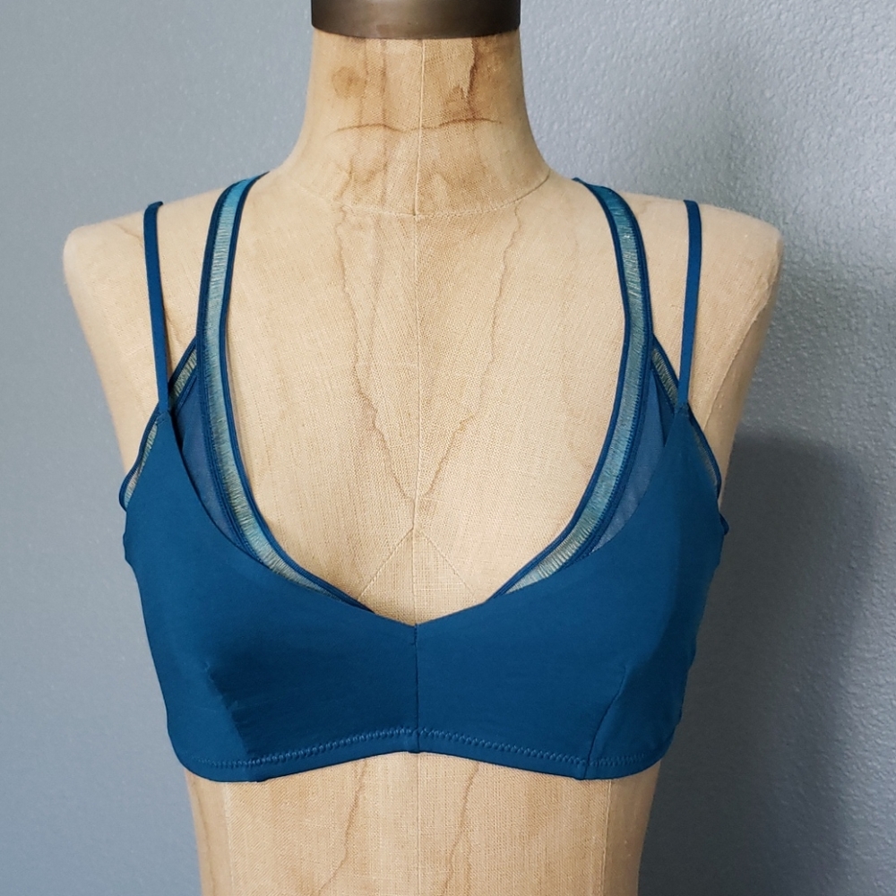 Halogen cute  stretchy aqua bralette